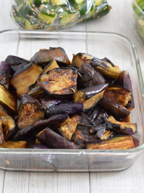 作り置き240814_なすしょうが焼き