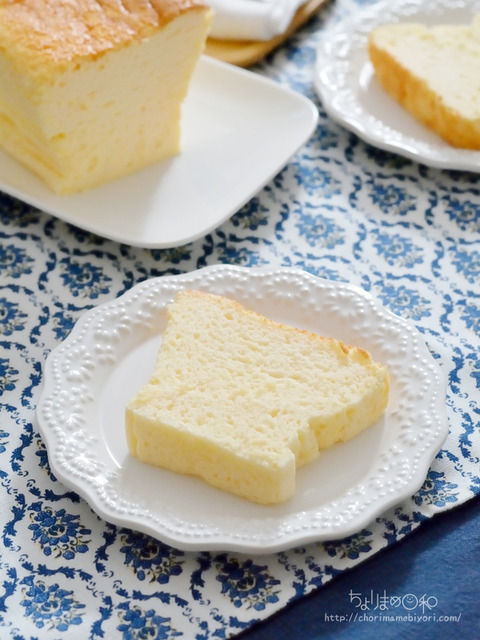 パウンド型で作る米粉のスフレヨーグルトケーキ_富澤2410-2