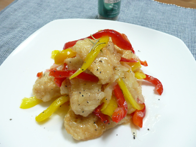 鶏むねのグレープフルーツエスカベッシュ