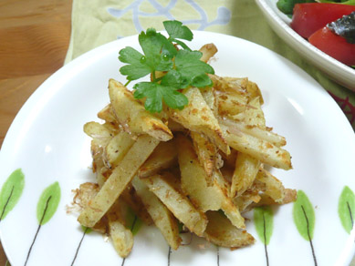 ジャガイモのカッテージおかか焼き