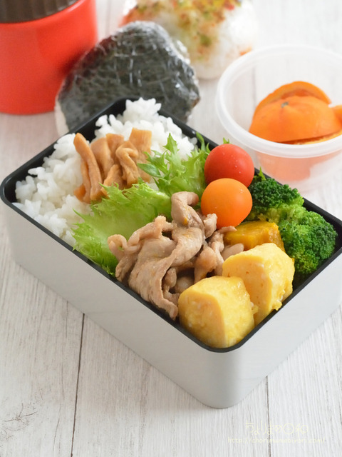 お弁当230522_豚こま焼きたれレモン