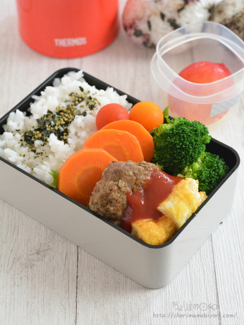 お弁当220703_ハンバーグ