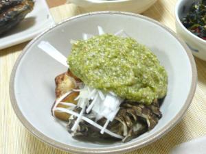 オクラと梅のすり流し