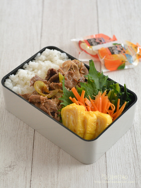 お弁当230601_牛ねぎ焼きたれ豆板醤