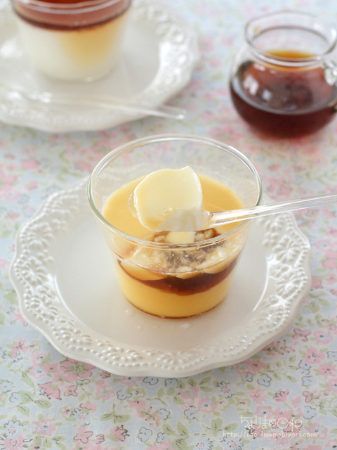 ふるふる寒天ミルクプリン・ティーシロップ_富澤商店2312-3