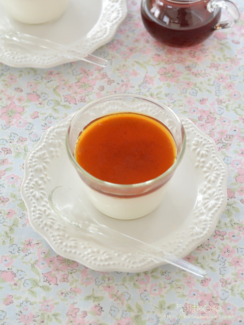 ふるふる寒天ミルクプリン・ティーシロップ_富澤商店2312-2