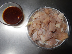 鶏肉だけ!揚げない酢鶏211123-P1