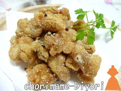 なんこつスパイシーコーン唐揚げ