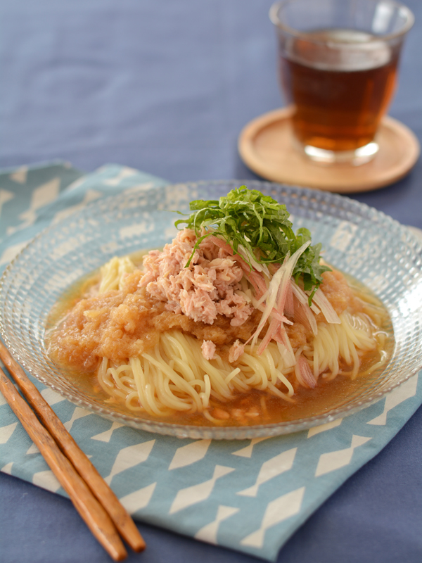 おろしだれ ツナ冷やし中華 麺にかけてのせて出来上がり ご飯 麺 粉もの 麺 ちょりまめ日和 ちょりママ 西山京子 オフィシャル料理ブログ Powered By ライブドアブログ