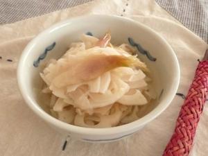 はすとみょうがの甘酢漬け