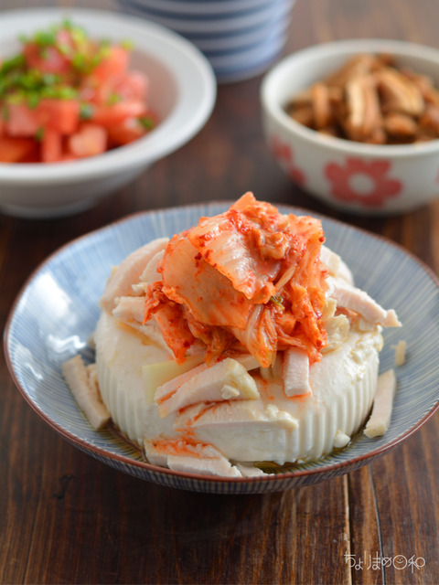 晩ごはん190818_キムチ鶏豆腐