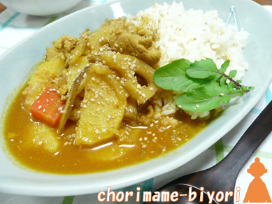 豚肉と根菜の味噌カレー