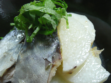 鯖と長いもの塩煮２