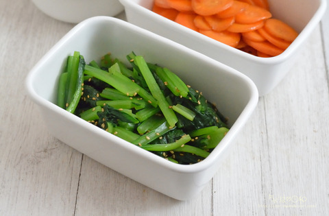 作り置き220814_小松菜のナムル