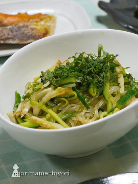 ちくわときゅうりの和風春雨