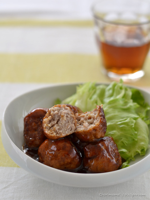 肉団子のはちみつ醤油あん2