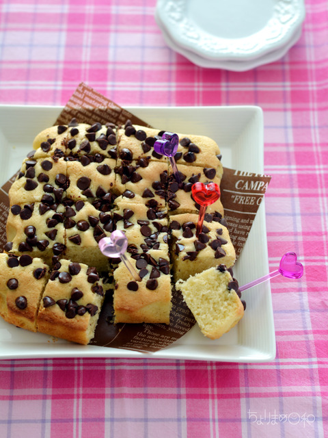 チョコチップアーモンドプチケーキ_献立レシピ1702-2