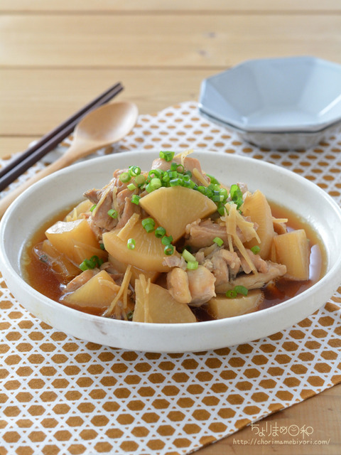 鶏大根のしょうが煮_シロカ2311