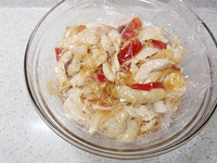 しっとりゆで鶏のトマト浸しP5
