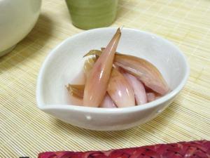 茗荷のはちみつ黒酢漬け