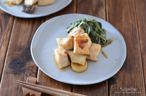 晩ごはん201019_メカジキとエリンギのガーリックソテー2