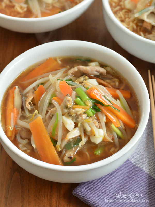 五目あんかけラーメン インスタント麺 の昼ごはん他 ご飯 麺 粉もの 麺 ちょりまめ日和 ちょりママ 西山京子 オフィシャル料理ブログ Powered By ライブドアブログ