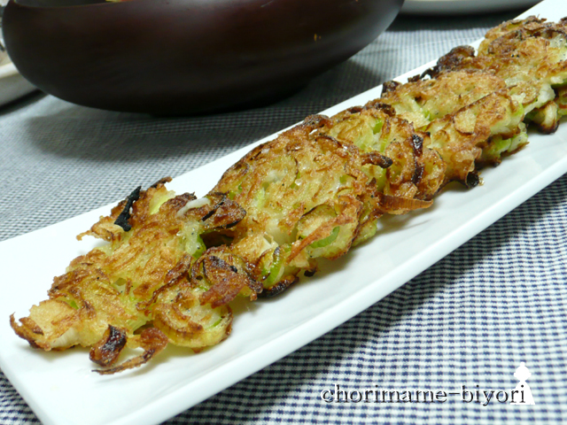 じゃこのねぎ揚げ焼き