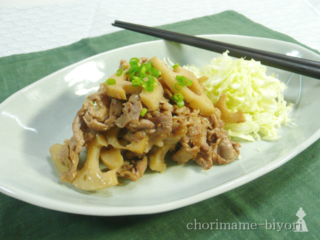 豚れんこんのまろやかしょうが焼き