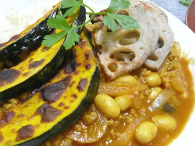 グリルの野菜で野菜の甘みを頂戴するぅ~