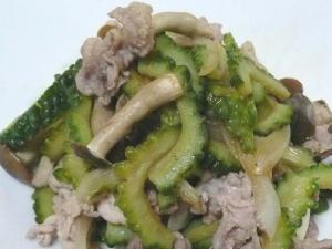 ゴーヤと豚肉あっさり炒め