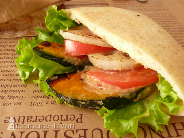 れんこん&かぼちゃピタサンド