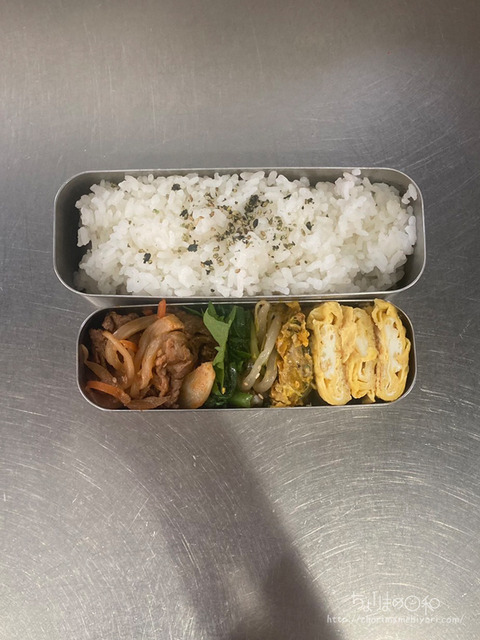 お弁当240624_牛こちゅ炒め