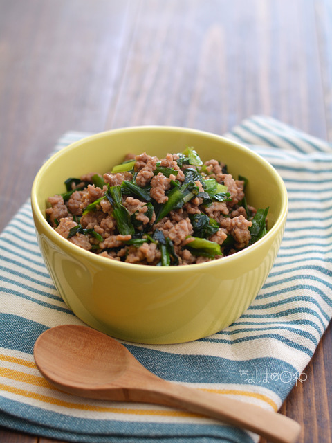 ひき肉とニラのオイナンプラー炒め