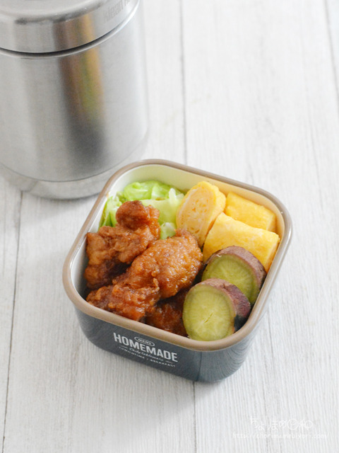 お弁当241110_甘酢あん唐揚げ