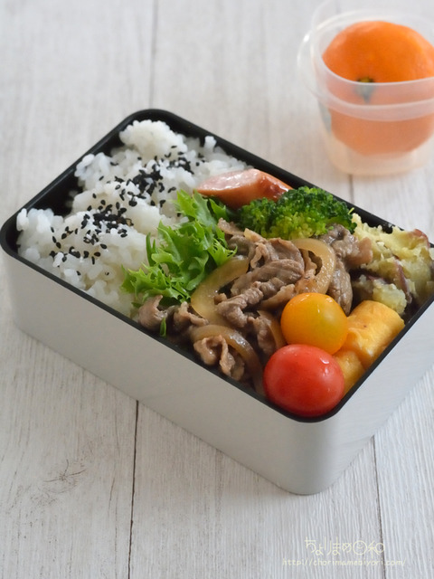 お弁当231111_牛玉ねぎ酒しょうゆ塩