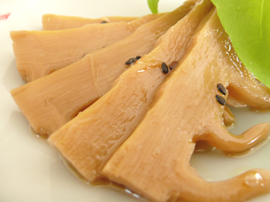 シャキシャキの自家製メンマ