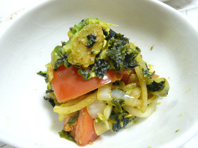 アボカドワカメのガーリック醤油