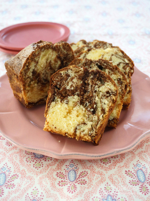 チョコ＆柚子のマーブルパウンドケーキ_富澤2511