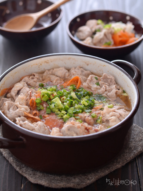 晩ごはん181130_豚肉と根菜のあっさり煮