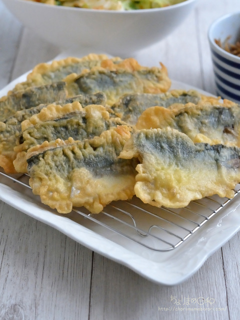 晩ごはん221212_アジの米粉天