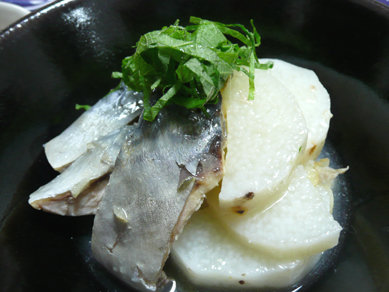 鯖と長いもの塩煮