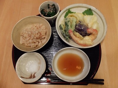 天ぷら&筍ごはん
