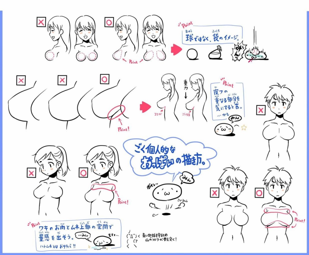 オッパイの描き方(拡大表示)