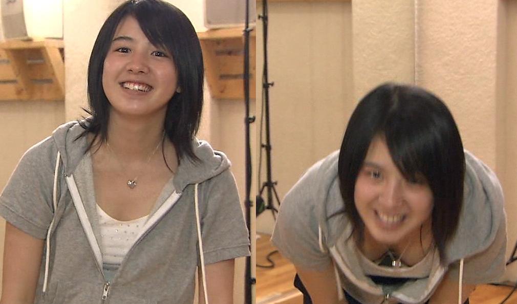 桜庭みなみの胸の谷間(拡大表示)