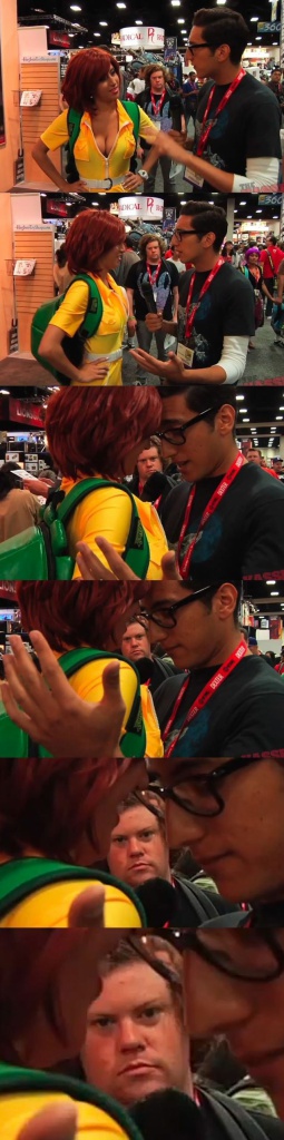 どんどん男が近づく(拡大表示)