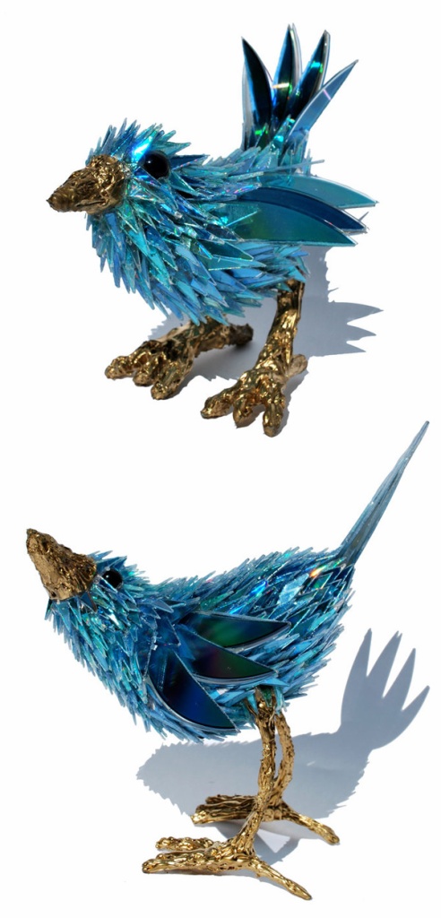 animal-sculptures-made-from-cds-6(拡大表示)