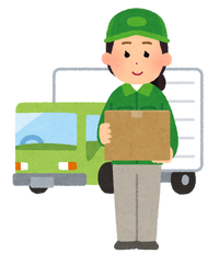 takuhai_truck_woman_nimotsu