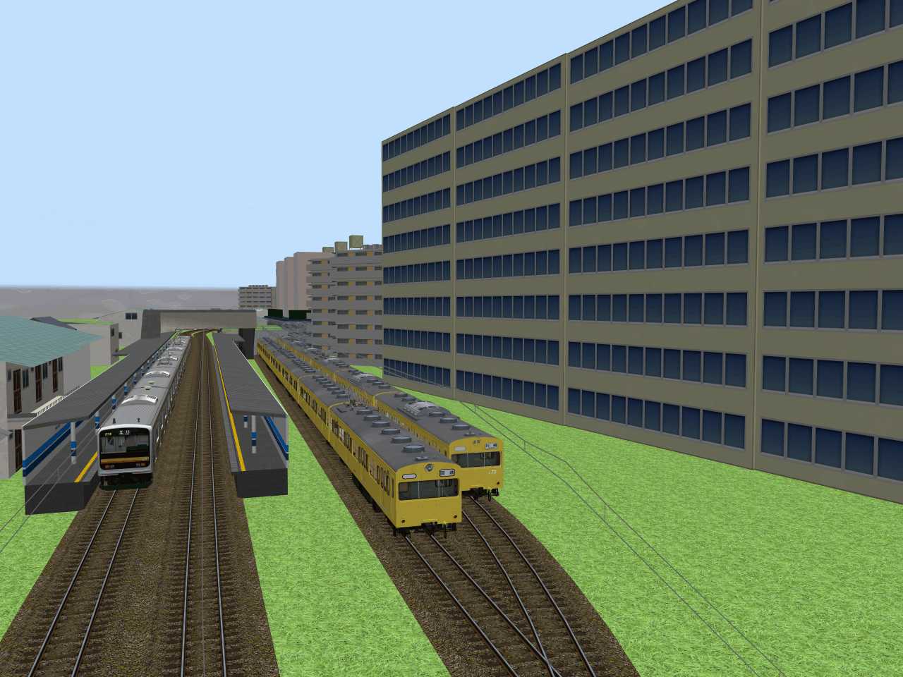 Railsimで南武線の登戸 宿河原らしき所を作ってみた 小田急線かぶりつきのブログ Railsimで南武線の登戸 宿河原らしき所を作ってみた 小田急線かぶりつきのブログ
