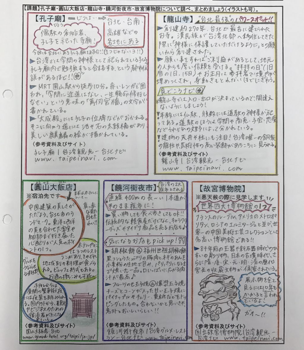 台湾事前学習シート 中大杉並54期 Go Forward 台湾事前学習シート 中大杉並54期 Go Forward