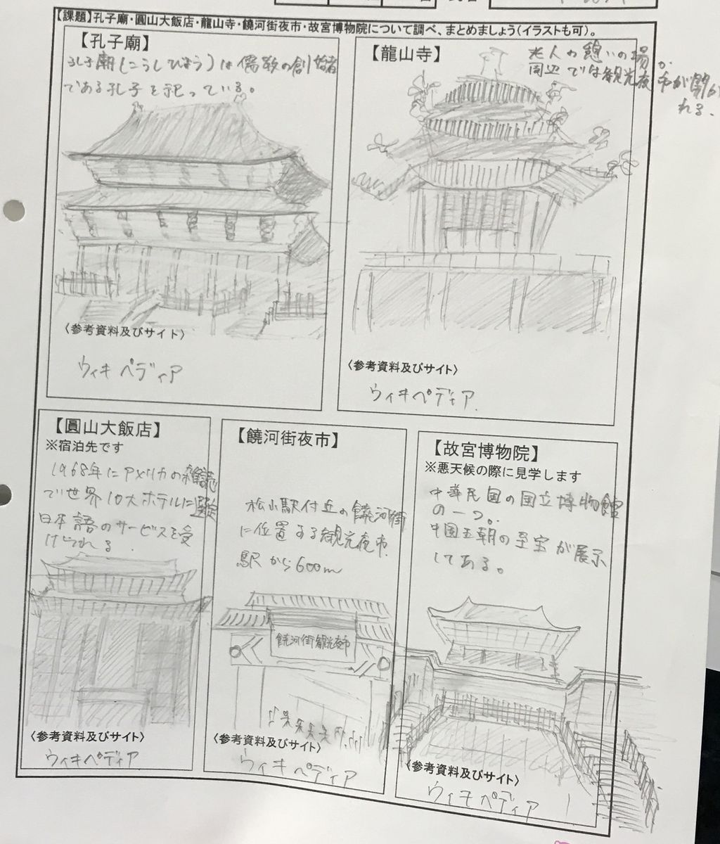 台湾事前学習シート 中大杉並54期 Go Forward 台湾事前学習シート 中大杉並54期 Go Forward